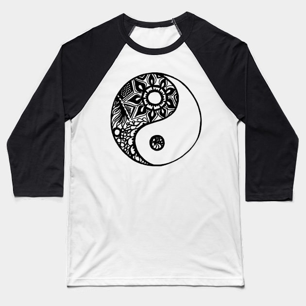 ying_yang Baseball T-Shirt by kk3lsyy